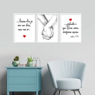 Quadro Casal Decoração: Amor em Cada Detalhe - imagem 1