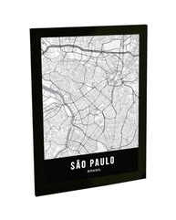 Quadro Decorativo São Paulo A3 com Moldura - Poster Moderno para Decoração de Parede - imagem 2