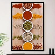 Quadro Decorativo para Cozinha e Área Gourmet - Moldura Premium A4 23x33cm - imagem 2