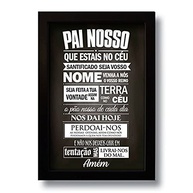 Quadro Decorativo com a Oração do Pai Nosso - 33x43 cm | Inspiração Espiritual e Decoração Elegante - imagem 2