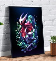 quadro-do-arte-hollow-premium-em-a4-moldura-a-oficial-knight-jogo-decorativo-a