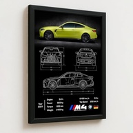 Quadro com Moldura M4 Competition 33x43cm - Impressão Eco-Solvente em Vinil Fosco - imagem 4