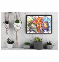 Quadro Decorativo Pokémon 3918 (45x33) - Estampa Vibrante em Madeira Reflorestada - imagem 3