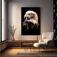 Quadro Decorativo em Canvas com Estampa de Águia - Estilo Moderno para Salas e Quartos - imagem 3