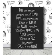 Quadro Fale Com Amor: Decore com Ternura! - imagem 1