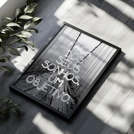 Quadro Decorativo Motivacional - Faça Seus Sonhos Acontecer | Frase Inspiradora para Escritório e Casa - imagem 5