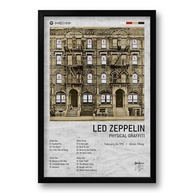 Quadro Álbum Physical Graffiti Led Zeppelin 40x60cm - Moldura Preta com Impressão Premium - imagem 2