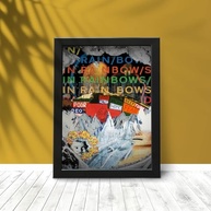 Quadro Radiohead 4 In Rainbows - Arte Premium em Moldura de Madeira | Tamanho A4 - imagem 2