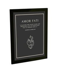 Quadro Decorativo A4 Estoicismo Amor Fati Marco Aurélio - Inspiração Filosófica para Sua Casa - imagem 2