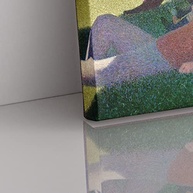 Quadro Uma Tarde de Domingo na Ilha de Grande Jatte - Georges Seurat 60x40cm | Arte Clássica em Canvas Premium - imagem 4