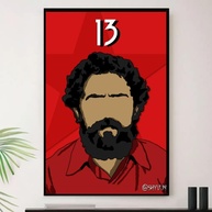 Quadro Lula 13 PT Pai do Povo Decorativo A3 35x45cm - Moldura Premium com Impressão em Alta Definição - imagem 1