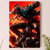 Placa Quadro Decorativo Chai.nsaw Man - Estilo Denji (MDF Premium) - imagem 1