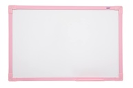 Quadro Branco com Moldura Rosa Soft - 80x60cm | Design Moderno e Funcional para Ambientes Criativos - imagem 1