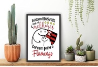 Quadro Decorativo Pai Flamengo 24x33cm - Moldura Madeira Reflorestada com Design Exclusivo - imagem 3