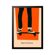 Quadro Poster De Volta para o Futuro Skate 33x23cm - Decore Sua Parede com Estilo Nostálgico - imagem 1