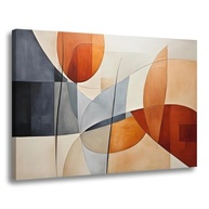 Quadro Abstrato em Tela Canva com Chassi de Madeira Premium - Decoração Moderna para Sala e Escritório - imagem 2