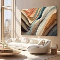 Quadros Decorativos Abstratos 90x60cm - Modernos e Premium para Sala, Quarto e Escritório - imagem 5
