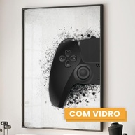 Quadros Decorativos Controle de Vídeo Game - Dualidade Preto e Branco para Ambientes Gamer - imagem 5