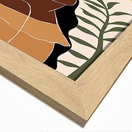 Quadros Decorativos com Moldura Abstrato Marrom - Conjunto Moderno para Ambientes Elegantes - imagem 4