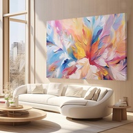 Quadros Decorativos Abstratos 40x60 - Tecido Premium para Quarto e Sala - imagem 1