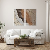 Quadros Terrosos Marmorizados: Elegância para sua Casa - imagem 1