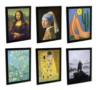 Quadros Decorativos com Obras de Arte Famosas - Van Gogh, Monet, Da Vinci e Mais - imagem 1