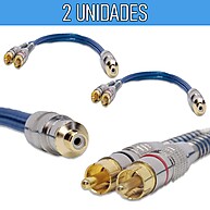 Par de Cabos Y 5mm Azul – Som Automotivo com Alta Qualidade - imagem 2