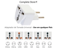 Adaptador Tomada Universal Padrão Europeu/UK para Brasil 10A 250V - Qualidade Premium CompleteStore® - imagem 4