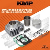 Kit Cilindro Pistão Anel Junta Honda Biz 100 KMP: Complete seu Motor com Qualidade - imagem 2