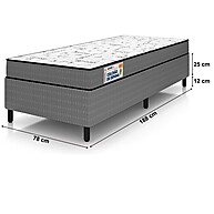 Cama Box Solteiro Firme Plumatex: Sono de Qualidade! - imagem 2