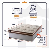 Cama Box Chicago 128x188: Conforto e Qualidade - imagem 2