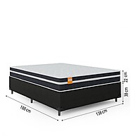 Cama Box Casal Qatar 138x188cm - Conforto e Qualidade - imagem 2