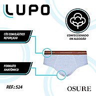 Cueca Lupo Slip Algodão: Conforto e Qualidade! - imagem 2
