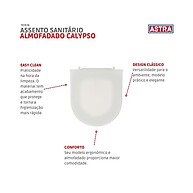 Assento Sanitário Almofadado Astra: Conforto e Qualidade - imagem 2