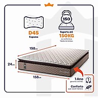 Colchão Queen D45 Atlanta: Conforto e Qualidade! - imagem 2