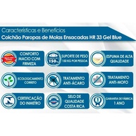 Cama Box Queen MasterPocket Blue: Conforto e Qualidade - imagem 2