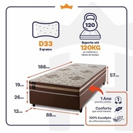 Cama Box Solteiro Chicago: Conforto e Qualidade! - imagem 2