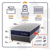 Cama Box Solteiro Lagras: Conforto e Qualidade! - imagem 2