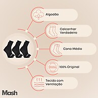 Meias Esportivas Mash: Conforto e Qualidade! - imagem 2