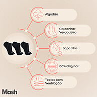 Kit com 10 Pares de Meias Soquete Mash – Conforto e Qualidade - imagem 2