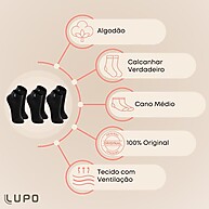 Meias Lupo Kids: Kit 9 Pares Conforto e Qualidade! - imagem 2