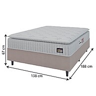 Cama Box Casal Espuma D33 Vangogh Pillow Top – Conforto e Qualidade - imagem 2