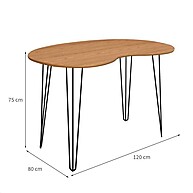 Mesa de Jantar Orgânica 120cm: Design e Qualidade - imagem 2