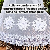 Véu CCB Floral 3D Adulto Andrea – Elegância e Qualidade - imagem 1