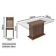 Sala de Jantar Completa Madesa Atlanta: Elegância e Qualidade - imagem 2