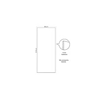 Folha de Porta Decorada 210x90cm Branco – Elegância e Qualidade - imagem 2