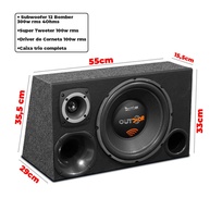 Caixa Trio Subwoofer Bomber: Potência e Qualidade! - imagem 2