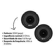 Alto Falante Taramps HD250S: Som Potente e Qualidade! - imagem 2