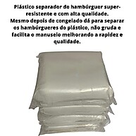 100 Separadores de Hambúrguer 15x15: Praticidade e Qualidade - imagem 1