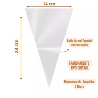 Sacos Cone 14x23cm: Preço e Qualidade! - imagem 2